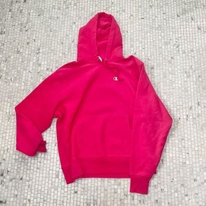 Hot Pink Champion Reverse Weave Hoodie